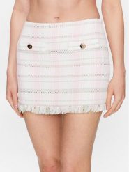 Liu Jo Spódnica mini CA3193 T3374 Różowy Regular Fit. Czerwone spódnice damskie Liu Jo, bez wzorów, z bawełny, mini. Za 379.99 zł.