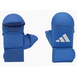 Rękawiczki bez palców z TH adidas WKF. Niebieskie rękawiczki męskie Adidas, bez wzorów. Za 172.50 zł.