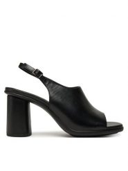 ECCO Sandały Sculpted Alba 23331301001 Czarny. Czarne sandały damskie ecco, bez wzorów, ze skóry, bez obcasa, na słupku, bez zapięcia. Za 489.99 zł.