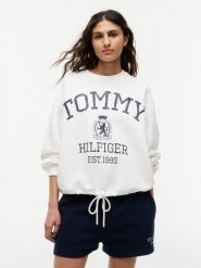Tommy Hilfiger Bluza Kobiety Bawełna (100%) biały|wielokolorowy, XS. Białe bluzy damskie Tommy Hilfiger, xs, bez wzorów, z bawełny, bez ramiączek, bez kaptura. Za 649.95 zł.