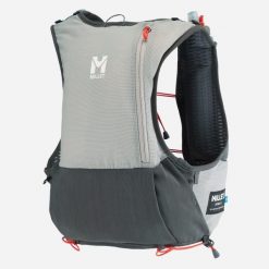 Plecak do biegania Millet Intense 5 L na softflaski. Szare plecaki męskie Millet, bez wzorów, z materiału. Za 429.00 zł.