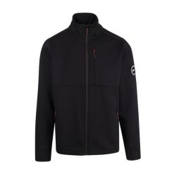 Męska Kurtka Travis DLX. Czarne kurtki męskie Trespass, m, bez wzorów, z dzianiny, bez kaptura. Za 207.99 zł.