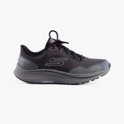 Buty sportowe męskie Skechers Go Run. Szare buty sportowe męskie Skechers, bez wzorów, z materiału, bez zapięcia. Za 349.99 zł.