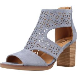 Sandały XTI 141392X Niebieski. Niebieskie sandały damskie Xti, bez wzorów, ze skóry, bez obcasa, bez zapięcia. Za 175.99 zł.