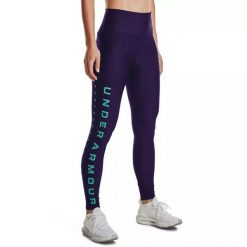 Legginsy damskie Under Armour HG Armour Branded Legging. Fioletowe legginsy damskie Under Armour, bez wzorów. Za 139.99 zł.