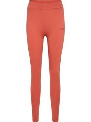 Legginsy damskie Hummel - wysoki stan, długie, jasnobrązowe. Czerwone legginsy damskie Hummel, bez wzorów, z bawełny. Za 85.65 zł.
