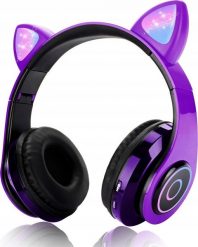 Słuchawki OEM SŁUCHAWKI BLUETOOTH B39 KOCIE USZY PURPLE / FIOLETOWY. Fioletowe słuchawki bezprzewodowe OEM. Za 53.17 zł.