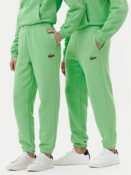 Lacoste Spodnie dresowe XH2750 Zielony Relaxed Fit. Zielone spodnie sportowe męskie Lacoste, m, bez wzorów, z bawełny. Za 329.99 zł.