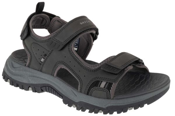 Sandały SKECHERS PREWITT Czarny. Czarne sandały damskie Skechers, bez wzorów, z materiału, bez zapięcia. Za 221.99 zł.