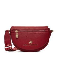 Torebka Beverly Hills Polo Club. Czerwone listonoszki damskie Beverly Hills Polo Club, bez wzorów, bez dodatków. Za 179.99 zł.