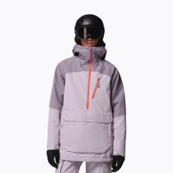 Kurtka snowboardowa damska Columbia Coreshot Anorak. Fioletowe kurtki sportowe damskie Columbia, na zimę, bez wzorów, bez ramiączek, bez kaptura, narciarskie. Za 779.99 zł.