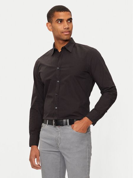 Boss Koszula 50518304 Czarny Regular Fit. Czarne koszule męskie Boss, m, bez wzorów, z bawełny, bez kołnierzyka, bez ramiączek. Za 290.99 zł.