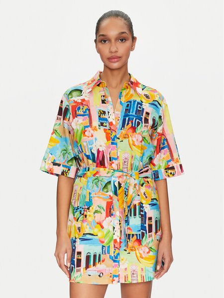 Seafolly Sukienka letnia Cuba 55442-DR Kolorowy Relaxed Fit. Sukienki damskie Seafolly, na lato, s, bez wzorów, z wiskozy, bez kołnierzyka, bez ramiączek. Za 369.99 zł.