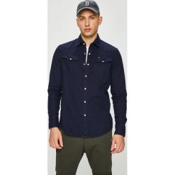 G-Star Raw - Koszula. Niebieskie koszule męskie G-Star Raw, l, bez wzorów, z bawełny, casualowe, bez kołnierzyka, bez ramiączek. W wyprzedaży za 299.90 zł.