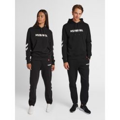 Bluza z kapturem Hummel Legacy Logo. Niebieskie bluzy damskie Hummel, s, bez wzorów, sportowe, bez ramiączek, z kapturem. Za 167.50 zł.