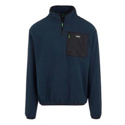 Polarowy Top Męska Suwak Do Połowy Frankie. Niebieskie bluzy męskie Regatta, na zimę, m, bez wzorów, z polaru, sportowe, bez ramiączek, bez kaptura. Za 77.99 zł.