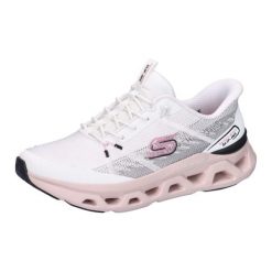 Buty SKECHERS STEP ALTUS FAST LANE Biały. Białe obuwie sportowe damskie Skechers, bez wzorów, z syntetyku, bez zapięcia. Za 489.81 zł.