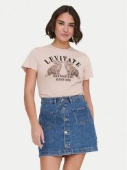 ONLY T-Shirt Lucy 15346760 Różowy Regular Fit. Czerwone t-shirty damskie ONLY, xs, bez wzorów, z bawełny, bez kołnierzyka, bez ramiączek. Za 79.99 zł.