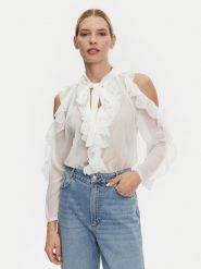 Kontatto Koszula SU500C Biały Regular Fit. Białe koszule damskie Kontatto, s, bez wzorów, z syntetyku, bez kołnierzyka, bez ramiączek. Za 229.99 zł.