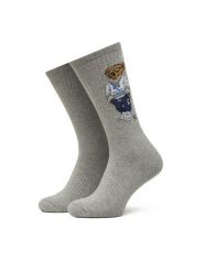 Polo Ralph Lauren Skarpety długie 449973027001 Szary. Szare skarpety męskie Polo Ralph Lauren, bez wzorów, z bawełny. Za 58.99 zł.