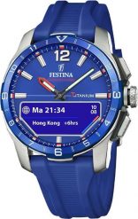 Zegarek męski Festina F23000-3 niebieski. Niebieskie zegarki męskie Festina, bez wzorów. Za 3,402.51 zł.