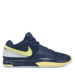 Buty do koszykówki Nike. Niebieskie buty sportowe męskie Nike, bez wzorów, bez zapięcia, do koszykówki. Za 489.99 zł.