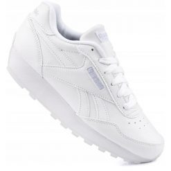 Damskie buty sportowe sneakersy ORTHOLITE REEBOK REWIND RUN. Białe obuwie sportowe damskie Reebok, bez wzorów, bez zapięcia, trekkingowe. Za 219.00 zł.