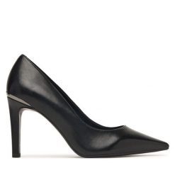 Szpilki Tamaris. Czarne szpilki damskie Tamaris, bez wzorów, bez obcasa, na szpilce, bez zapięcia. Za 355.99 zł.