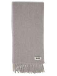 Drykorn szalik z wykończeniem z alpaki - Kasay Kobiety szary, ONE SIZE. Szare szaliki damskie DRYKORN, z aplikacjami, z wełny. Za 649.95 zł.