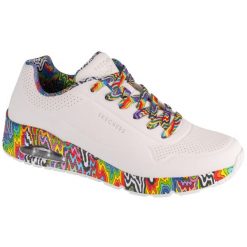 Buty sportowe Sneakersy męskie, Uno - Stark Mini Drip. Białe buty sportowe męskie Skechers, bez wzorów, bez zapięcia, trekkingowe. Za 449.99 zł.