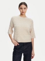 Marella Sweter Franz 2523366084 Beżowy Regular Fit. Brązowe swetry nierozpinane damskie Marella, l, bez wzorów, z kaszmiru, bez kołnierzyka, bez ramiączek. Za 1,089.00 zł.