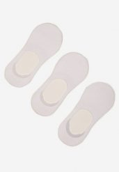 Białe Skarpety Bambusowe 3-pack Typu Stopki Tilannea. Białe skarpetki damskie Born2be, bez wzorów, z jeansu. Za 9.99 zł.