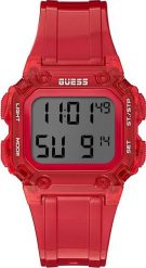 Zegarek Guess Zegarek męski Guess GW0270G2 czerwony. Czerwone zegarki męskie Guess, z aplikacjami. Za 359.00 zł.