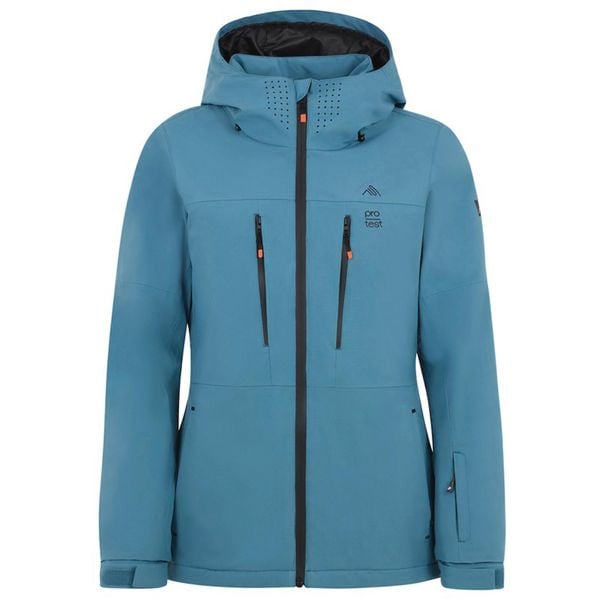 Kurtka narciarska damska Protest PRTSIMA. Niebieskie kurtki sportowe damskie Protest, na zimę, xs, bez wzorów, bez ramiączek, bez kaptura, narciarskie. Za 999.99 zł.