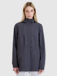 4F Parka przejściowa z membraną 8000 damska - szrara XL. Szare parki damskie 4F, m, bez wzorów, z dzianiny, bez kaptura. W wyprzedaży za 199.99 zł.