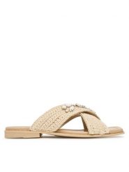 Inuikii Klapki Woven Crossed Stones 1004.003.0611 Beżowy jasny. Brązowe klapki damskie Inuikii, bez wzorów, z materiału, bez obcasa, bez zapięcia. Za 1,109.00 zł.