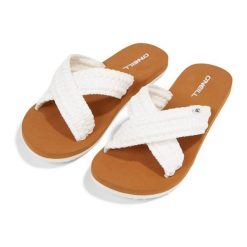 ONeill Klapki O'Neill Ditsy Bloom Slides 92800613214 białe. Białe klapki damskie na lato, bez wzorów, z bawełny, casualowe, bez obcasa, bez zapięcia. Za 277.29 zł.