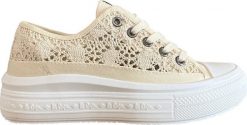 Buty damskie Lee Cooper beżowe LCW-23-44-1620LA 37. Brązowe obuwie sportowe damskie Lee Cooper, bez wzorów, bez zapięcia. Za 196.63 zł.