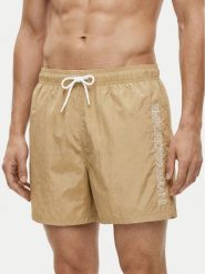 Emporio Armani Szorty kąpielowe EM000583 AF20425 U6213 Beżowy. Brązowe kąpielówki męskie Emporio Armani, bez wzorów, z syntetyku. Za 399.99 zł.