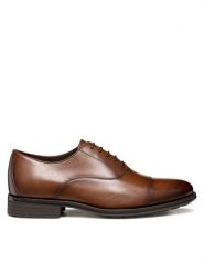 Geox Półbuty U Walk Pleasure F U55H8A 00043 C6610 Brązowy. Brązowe buty wizytowe męskie Geox, bez wzorów, ze skóry, bez obcasa, bez zapięcia. Za 509.99 zł.