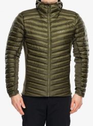 Kurtka ocieplana Rab Cirrus Flex Hoody - olive S. Zielone kurtki męskie RAB, l, bez wzorów, z polaru, bez kaptura. Za 582.99 zł.