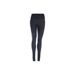 Legginsy do biegania RUN DRY+ damskie. Czarne legginsy damskie KALENJI, bez wzorów, z elastanu. Za 59.99 zł.