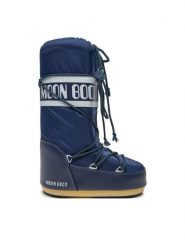 Moon Boot Śniegowce 80D1400440 D Niebieski. Niebieskie buty zimowe męskie Moon Boot, bez wzorów, ze skóry, bez obcasa, bez zapięcia. Za 859.99 zł.