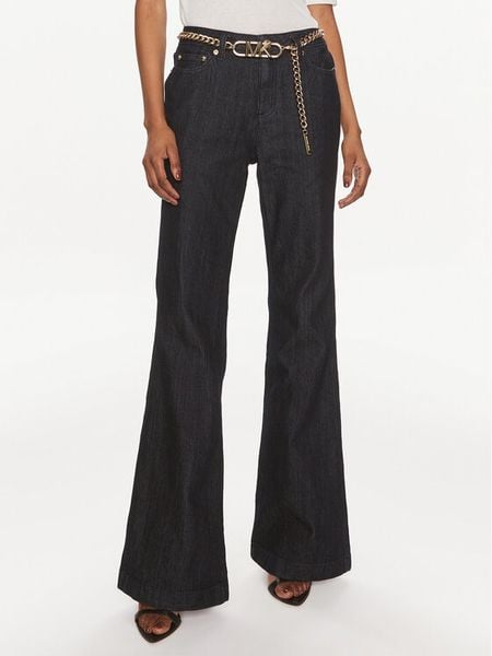 MICHAEL Michael Kors Jeansy MS39041M24 Granatowy Flared Fit. Niebieskie jeansy damskie MICHAEL Michael Kors, bez wzorów, z bawełny. Za 669.99 zł.
