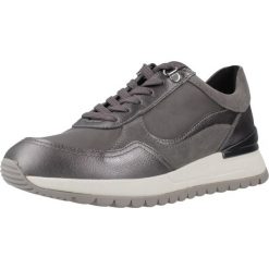 Buty GEOX D DESYA Szary. Szare obuwie trekkingowe damskie Geox, z tkaniny, bez zapięcia. Za 440.99 zł.