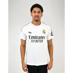 Koszulka domowa Real Madryt 2025-26 Premium Replica - Mbappé - 10. Bluzki damskie REAL MADRID, bez wzorów, sportowe, bez kołnierzyka, bez ramiączek. W wyprzedaży za 275.10 zł.