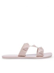 JENNY Klapki CT1011-9B Beżowy. Brązowe klapki damskie Jenny, bez wzorów, z syntetyku, bez obcasa, bez zapięcia. Za 39.99 zł.