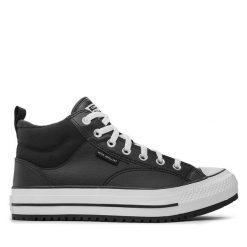 Trzewiki Converse. Czarne botki męskie Converse, bez wzorów, retro, bez obcasa, bez zapięcia. Za 419.99 zł.