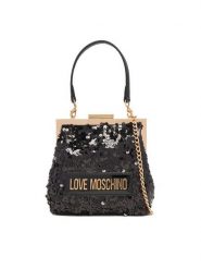 LOVE MOSCHINO Torebka JC4146PP0NKK100A Czarny. Czarne torebki do ręki damskie Love Moschino, bez wzorów, z tworzywa sztucznego, bez dodatków. Za 699.99 zł.
