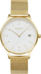 Zegarek OBAKU Zegarek damski Obaku Denmark V298LDGWMG złoty. Żółte zegarki damskie OBAKU, złote. Za 468.00 zł.